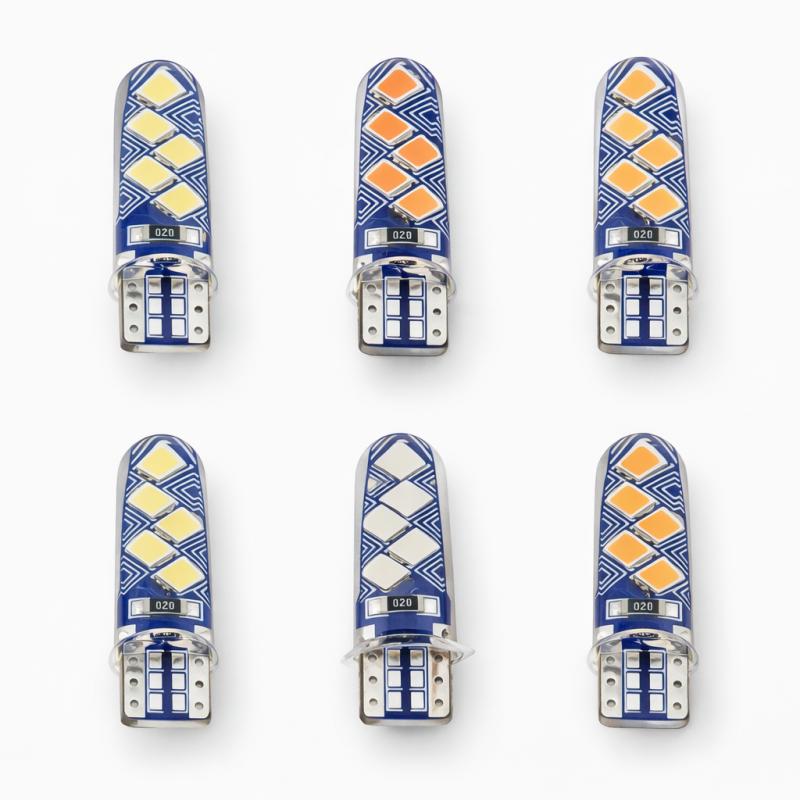 T10 10 LEDS BLANCO Y COLORES