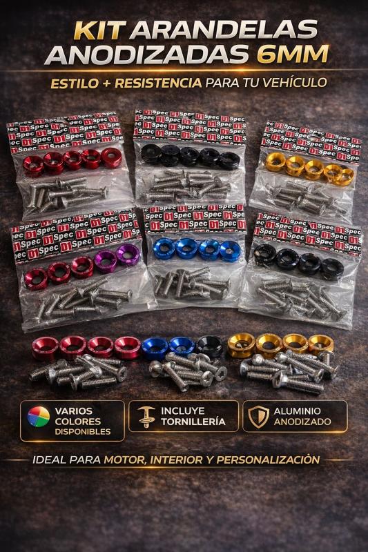 ARANDELAS ANODIZADAS - Varios colores
