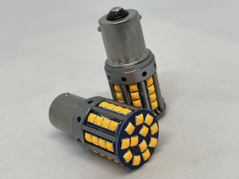 1 y 2 POLO 44 SMD AMBAR (x PAR)