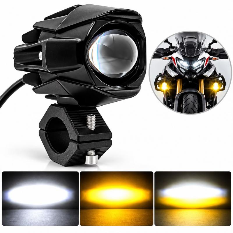 Faro Auxiliar Led Lupa 30 W Blanco Ámbar 12-24 V