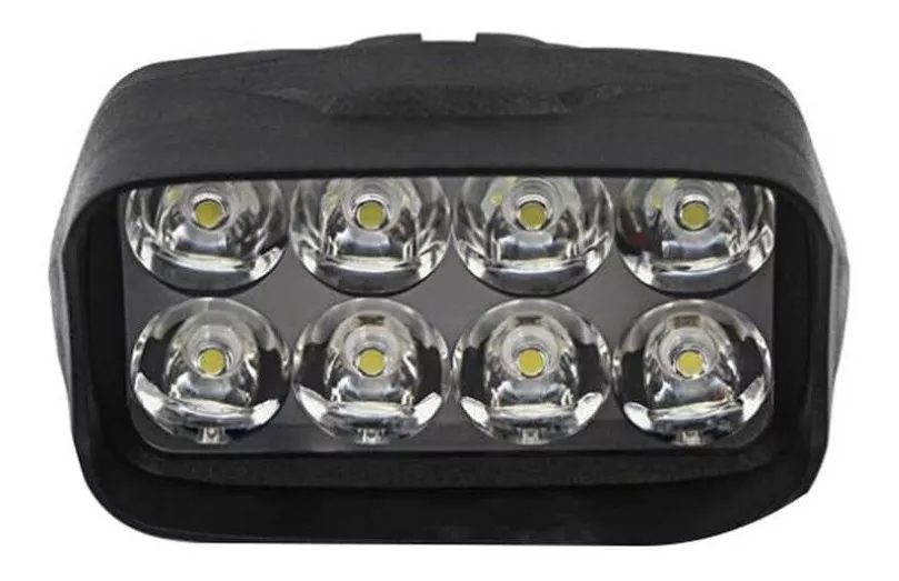 Faro 8 led moto rectangular