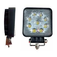 FARO DE LED 27W 9 LED - CUADRADO - BLANCO