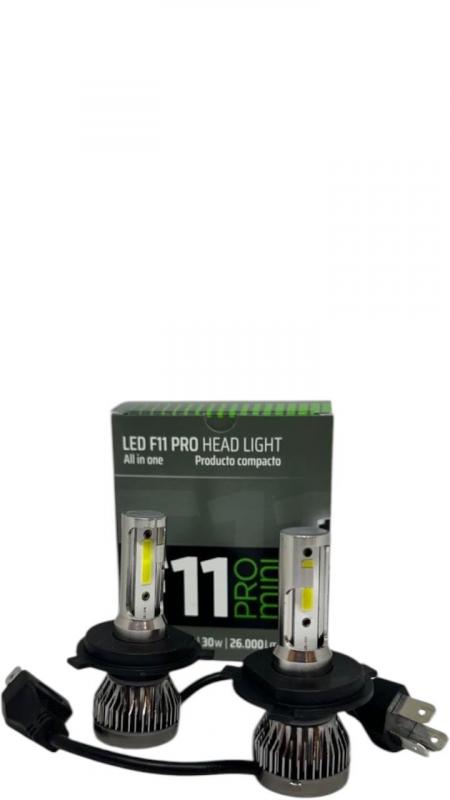 KIT LED F11 PRO MINI - SIMPLE - h1-h3-h7-h11-9005-9006-h16-h27