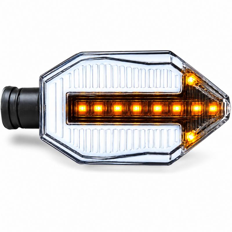 Imagen ilustrativa de KIT GIRO LED BLANCO CON FLECHA LED PROGRESIVA AMBAR
