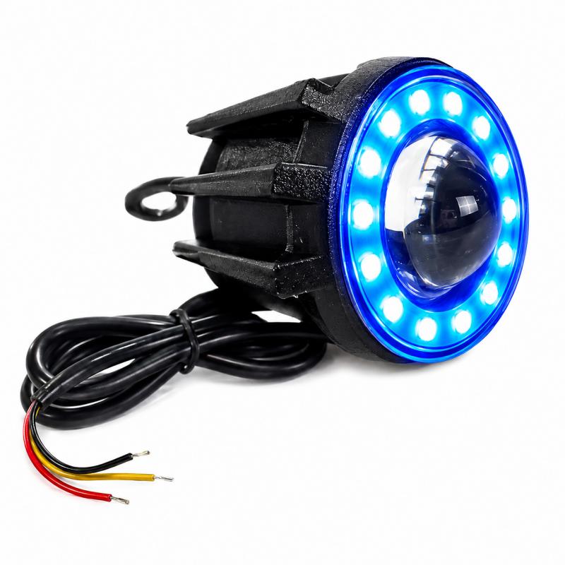 Imagen ilustrativa de FARO LED BLANCO C/ ARO AZUL