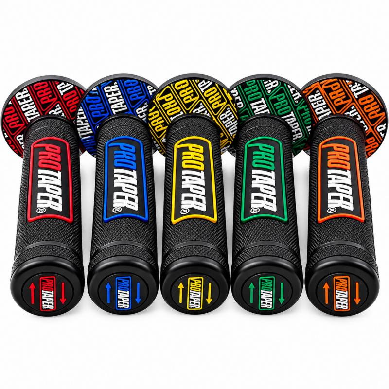 Imagen ilustrativa de CUBRE PUÑOS MOTO PRO TAPER - Negro con Color