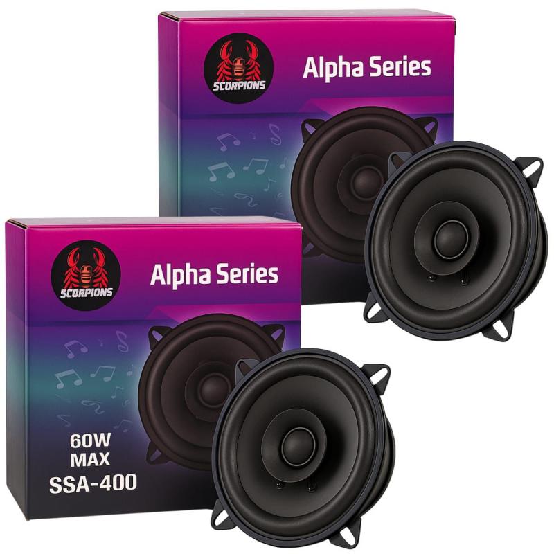 Imagen ilustrativa de KIT PARLANTES SCORPIONS SSA-400 4" 60W