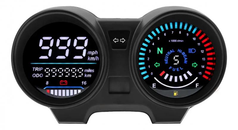 Imagen ilustrativa de TABLERO DIGITAL MOTO UNIVERSAL PARA TITAN 150 RX 150 CG 150 YBR